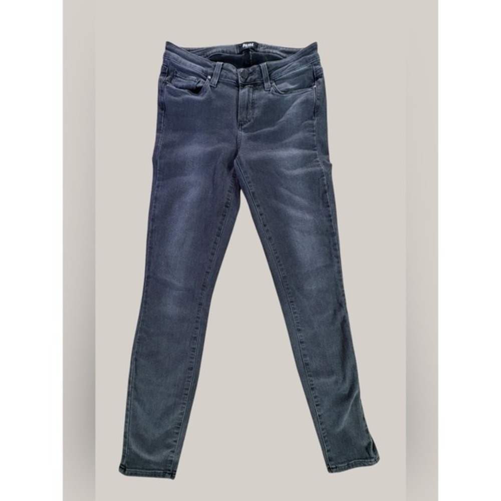 Paige Verdugo Ankle Smoke Gray Skinny Jeans Women's 27 Stretch Mid Rise Made USA